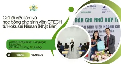 Tin vui: Thêm nhiều cơ hội học bổng và việc làm cho sinh viên CTECH do Hokusei Nissan (Nhật Bản) trao tặng
