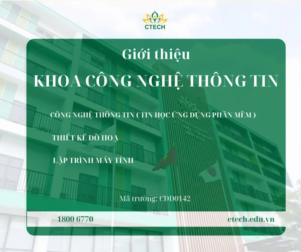 GIỚI THIỆU KHOA CÔNG NGHỆ THÔNG TIN CỦA TRƯỜNG CAO ĐẲNG KỸ THUẬT - CÔNG NGHỆ BÁCH KHOA